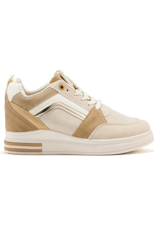Damesschoenen in het beige model...