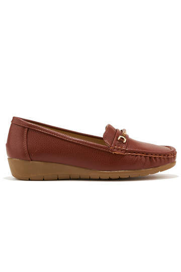 mocassins femme marron ze...