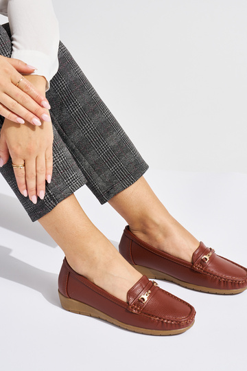 mocassins femme marron ze... 2