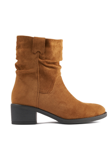 bottes style cowboy marron