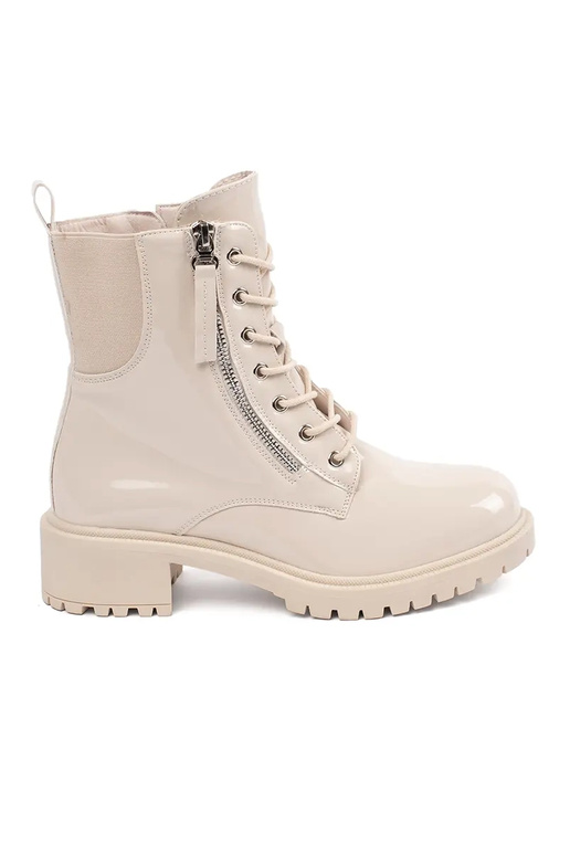 beige lakleren platformschoenen voor... beige lakleren platformschoenen voor...