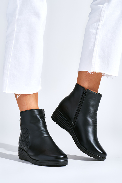 Comfortabele zwarte sleehakschoenen