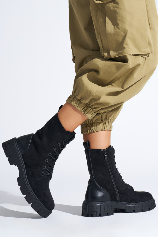 bottes noires à lacets pour femme bottes noires à lacets pour femme