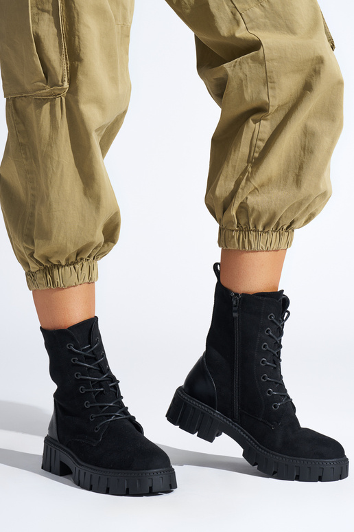 bottes noires à lacets pour femme bottes noires à lacets pour femme