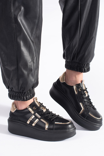 Zwart lederen Sneakers... 2