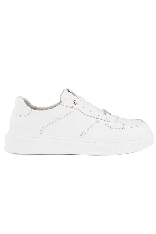 chaussures de sport en cuir blanches...