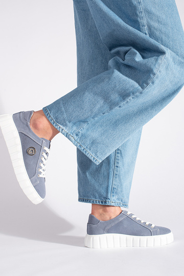 bottines bleu clair à... 2