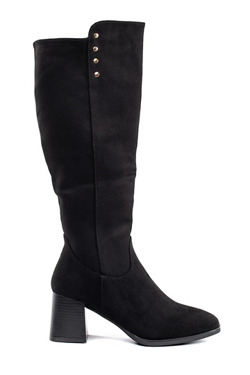bottines en daim noires sur...