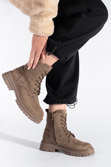 beige dameslaarzen met... 2