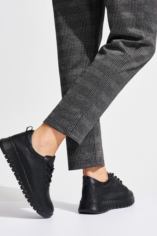 chaussures en cuir avec éléments...