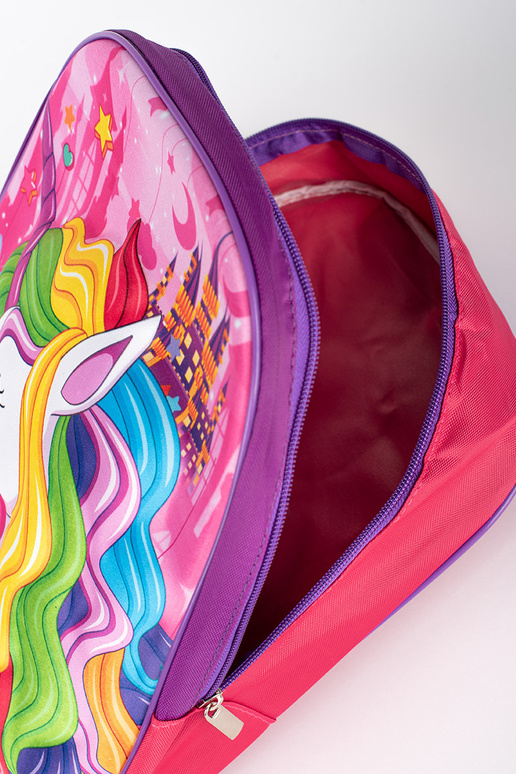 rosa-lila Rucksack für ein Mädchen z...