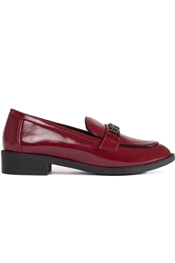 Mocassins bordeaux pour femme