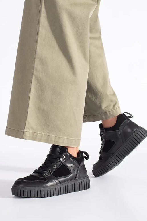 couleur noire grand Chaussures de femme