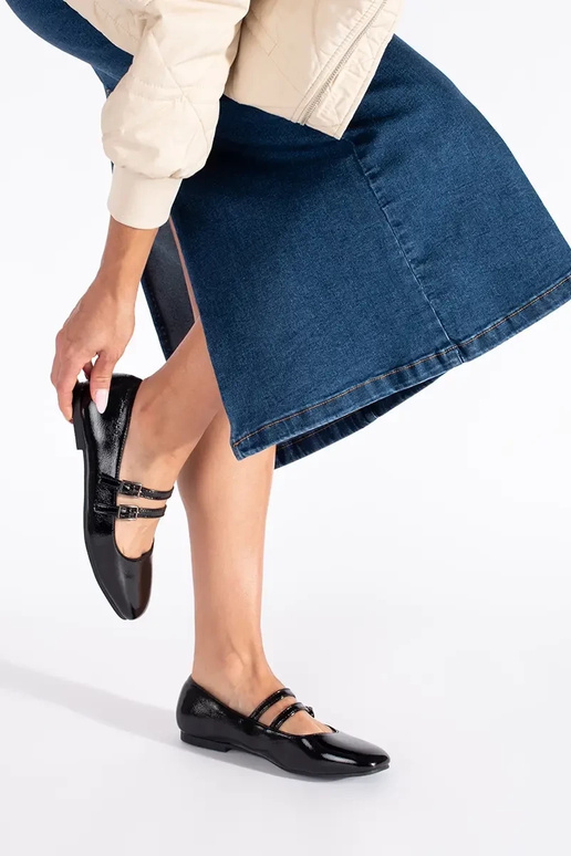 zInart gelakt ballerinas met sluiting zInart gelakt ballerinas met sluiting