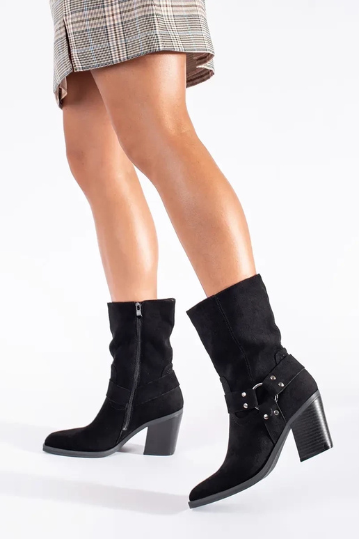 aus INildleder schZuarze Farbe Stiefel aus INildleder schZuarze Farbe Stiefel