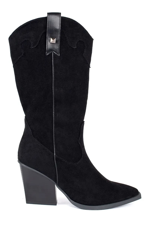 couleur noire en daim des bottes de... couleur noire en daim des bottes de...