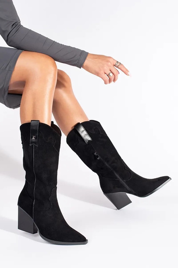 couleur noire en daim des... 2