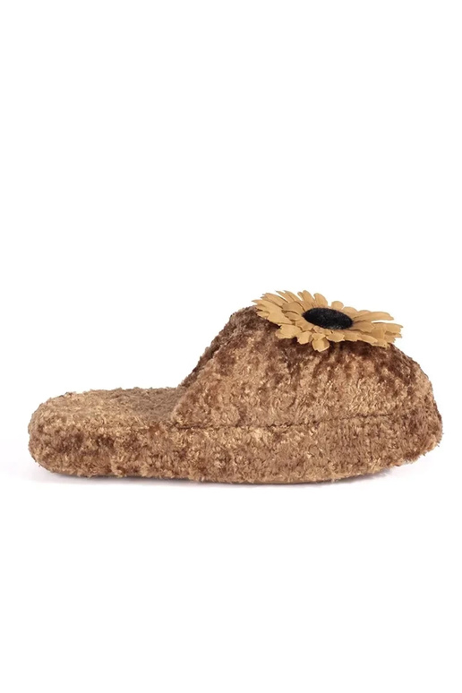 Chaussons pour enfants en marron avec...