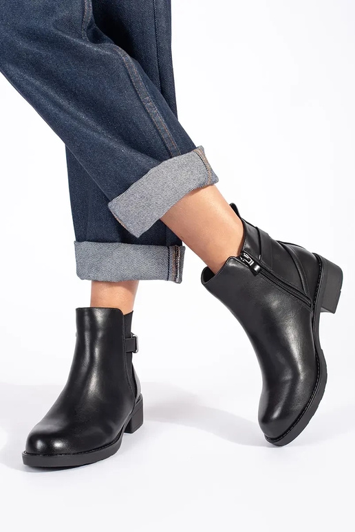 noir Chaussures pour femmes à talon bas noir Chaussures pour femmes à talon bas