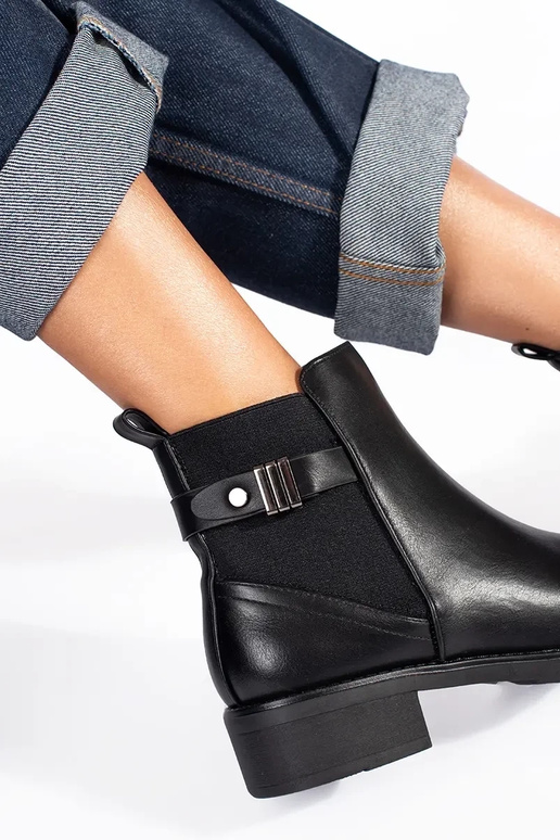 noir Chaussures pour femmes à talon bas noir Chaussures pour femmes à talon bas