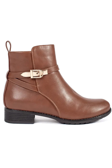 Chaussures marron à bas...