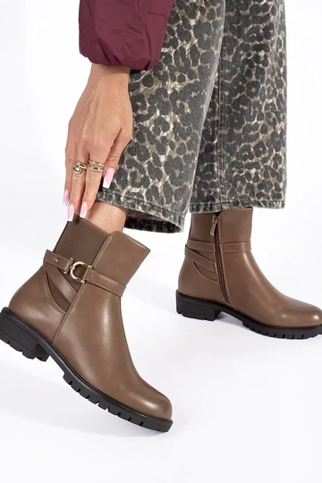 chaussures hautes marron... 2