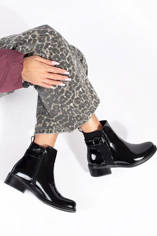 mit Lackeffekt schwarze Damenschuhe mit Lackeffekt schwarze Damenschuhe