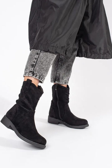 Bottes de cow-boy en daim... 2