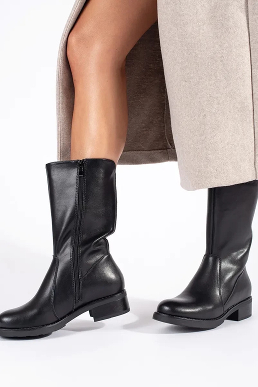 zwart leren damesschoenen Sergio Leone zwart leren damesschoenen Sergio Leone