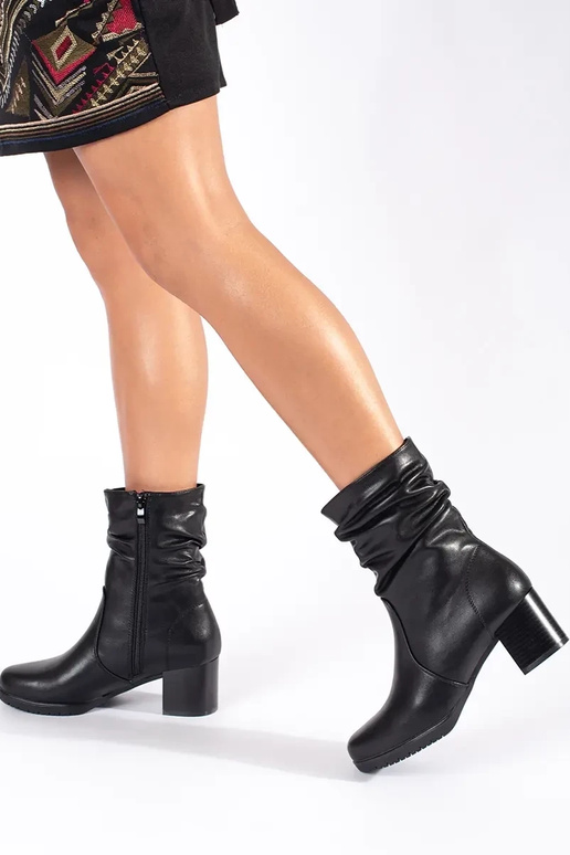 Chaussures pour femmes en cuir noir à...