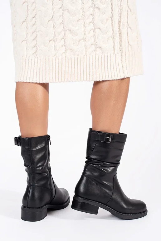 chaussures femme isolées en cuir noir chaussures femme isolées en cuir noir