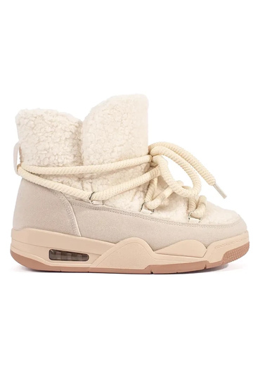 Bottes de neige beige pour...