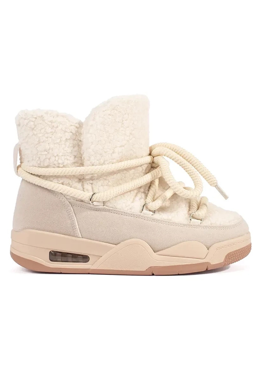 Bottes de neige beige pour femmes à... Bottes de neige beige pour femmes à...