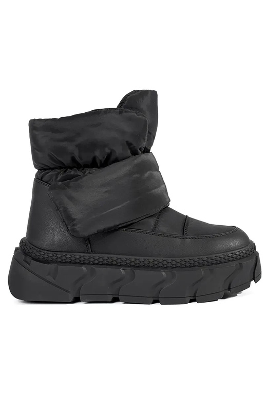 Damen Schneestiefel schwarz auf...