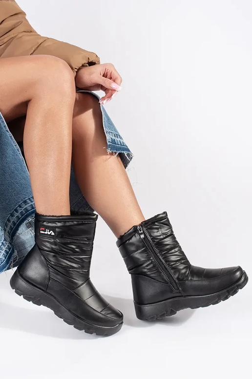 Bottes de neige pour femmes en noir Bottes de neige pour femmes en noir