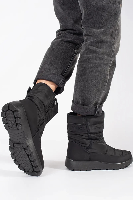 Bottes de neige pour femmes en noir Bottes de neige pour femmes en noir