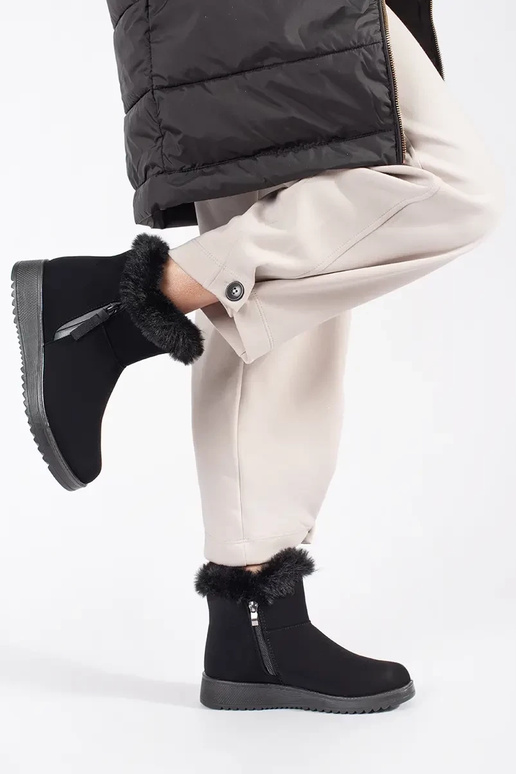 Bottes confortables avec fourrure...