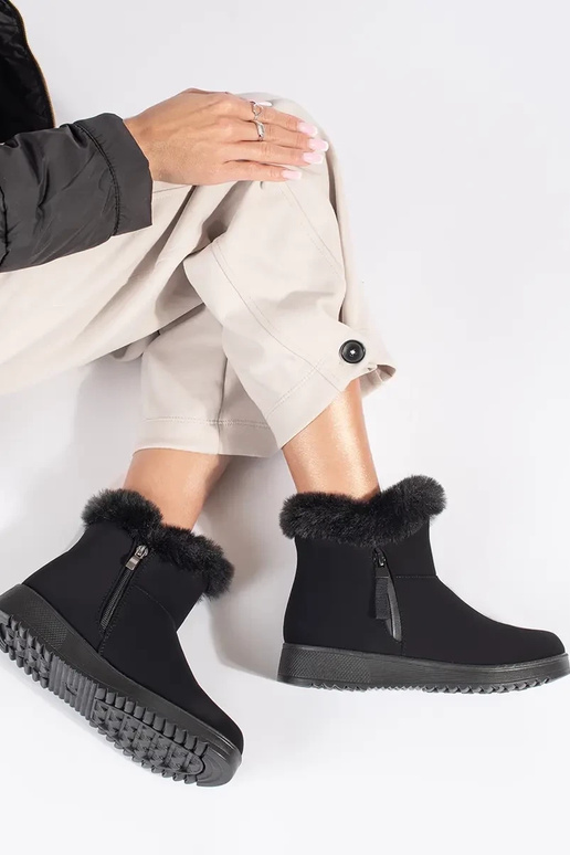 Bottes confortables avec fourrure...