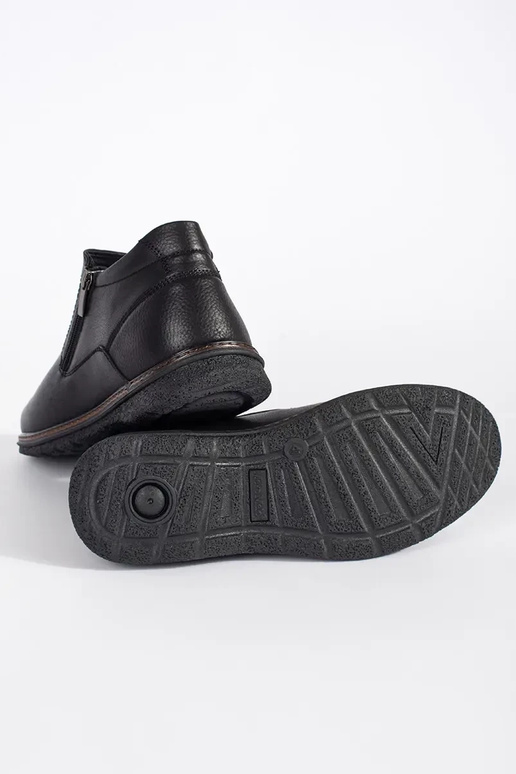 Bottes d'hiver noires pour hommes