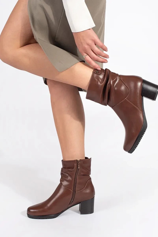 marron peau Chaussures de femme sur...