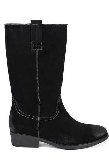 Bottes longues en cuir de...