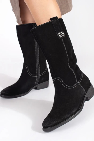 Bottes longues en cuir de... 2