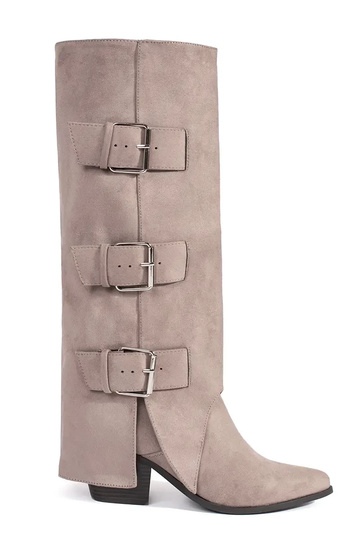 beige van suède...