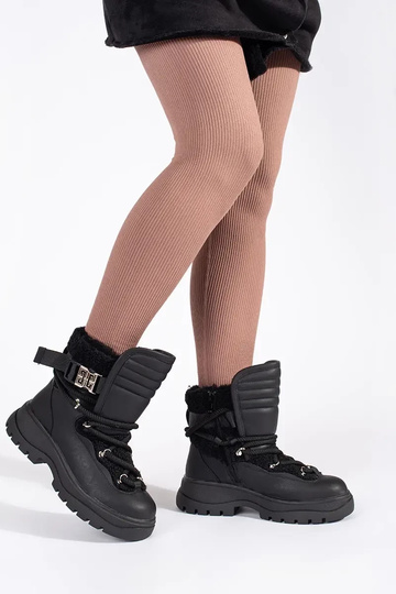 couleur noire Bottes de... 2