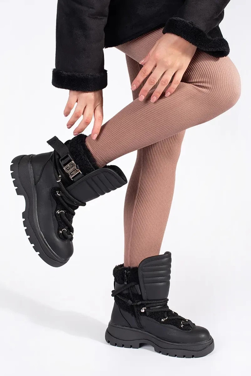 couleur noire Bottes de neige pour... couleur noire Bottes de neige pour...