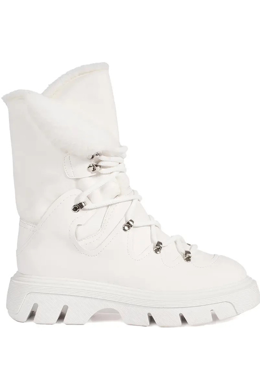 Zueiße Farbe geschnürt Schneestiefel...