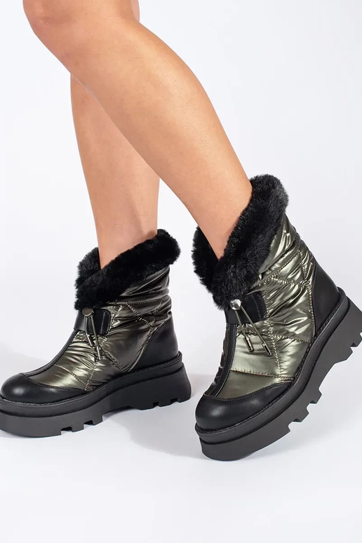 Bottes de neige pour femmes en vert... Bottes de neige pour femmes en vert...