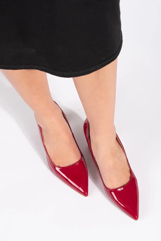 Eleganter Stil lackiert Rot High...