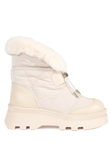 beige SnoInboots voor dames...