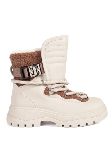 beige Bottes de neige pour...
